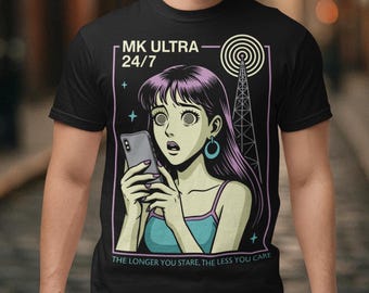 MK Ultra T-Shirt - Conspiracy Theory Shirt - Mind Control Tee - Funny Anime Gift