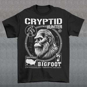 Cryptid Hunter Bigfoot T-shirt - cadeau cryptozoölogie