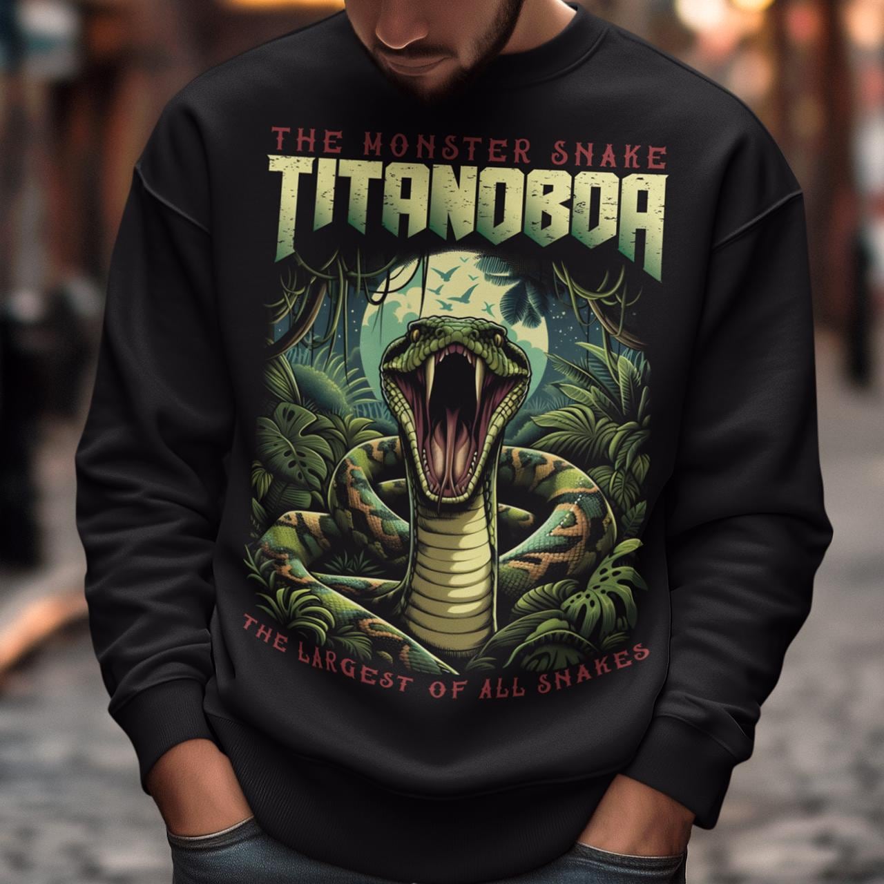 Titanoboa Sweatshirt - Boa Constrictor Shirt - Snake Lover Gift - Etsy
