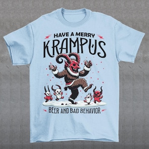 Have A Merry Krampus T-Shirt - Folklore Shirt - Funny Xmas Tee - Christmas Gift