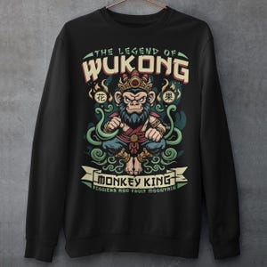 Legend Of Wukong Sweatshirt - The Monkey King Shirt - Chinese Mythology Top - Sun Wukong Gift