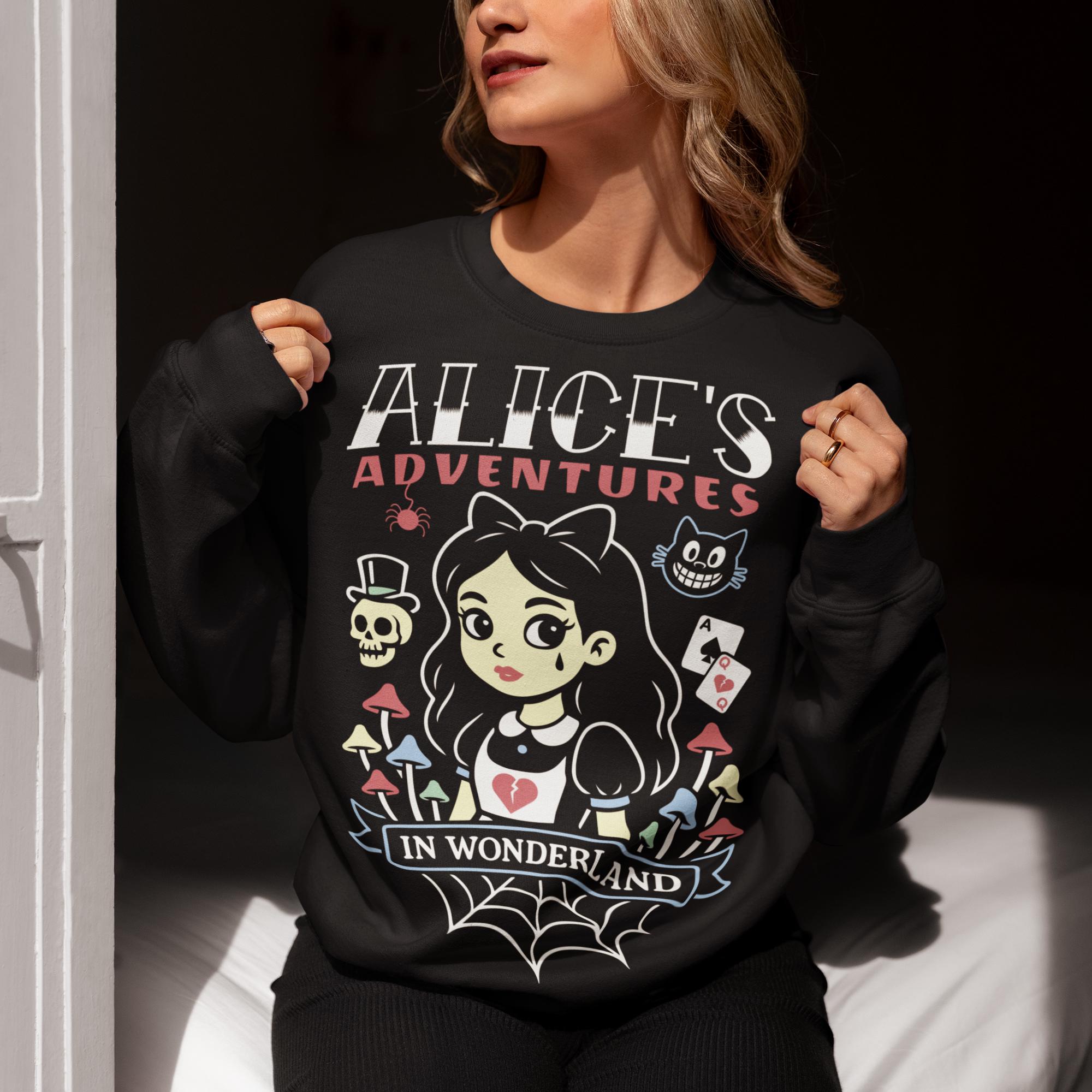 Alice in Wonderland Trippy Hoodie - Etsy