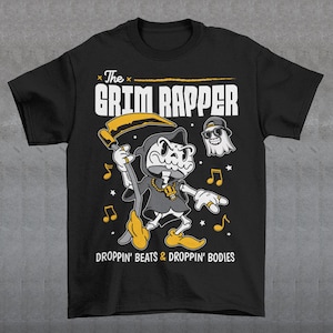 Camiseta de El Rapero Grim - Camiseta de La Parca - Camiseta Musical - Regalo Divertido - Ropa Unisex