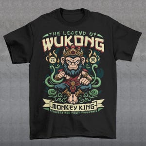 Legend Of Wukong T-Shirt - The Monkey King Shirt - Chinese Mythology Tee - Sun Wukong Gift