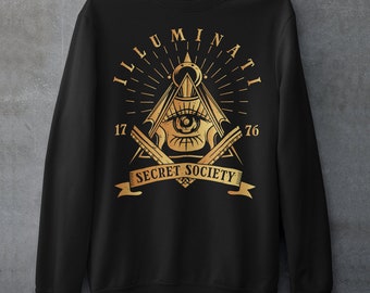 Illuminati Secret Society Gold Sweatshirt