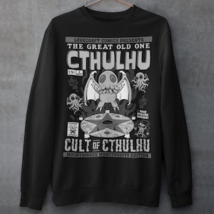 Cthulhu Comic Book Sweatshirt - Book Lover Shirt - H. P. Lovecraft Top - Great Old One Gift