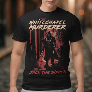 Koszulka z motywem mordercy z Whitechapel – Kuba Rozpruwacz