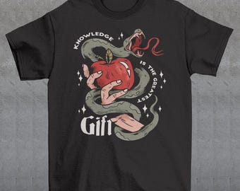 Wissen ist das größte Geschenk T-Shirt - Adam und Eva Tee