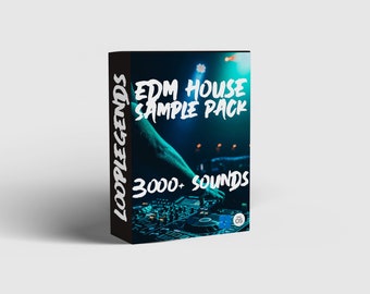 3000+ EDM House Sound und Samples, House Sample Pack, EDM Samples, FL Studio, Ableton, digitaler Download, sofortige Lieferung, Drum Kit Samples