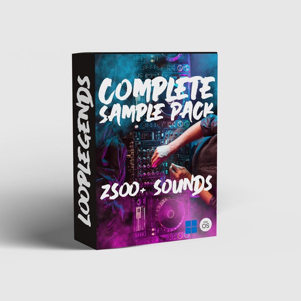 2500+ Sounds und Samples, ultimatives komplettes Sample Pack, Drum Kit Samples, FL Studio, Ableton, Hiphop, Trap, digitaler Download, sofortige Lieferung