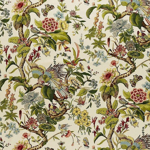 Schumacher Fabric CRANLEY GARDEN - DOCUMENT 100% Cotton - Signature Collection - Buy Per Metre