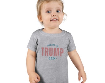 Camiseta Toddlers for Trump 2024 – Roupas Patrióticas para Crianças