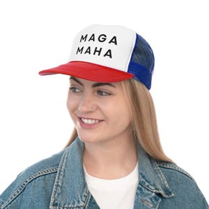 Donald Trump 2024 Trucker Cap: MAGA MAHA Political Hat image 1