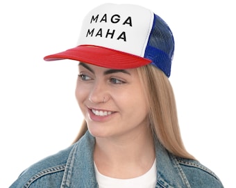 Gorra de camionero de Donald Trump 2024: Gorra política MAGA MAHA