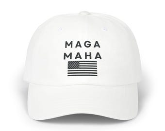 Cappello MAGA MAHA ricamato: berretto repubblicano patriottico