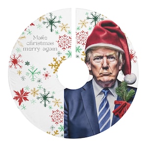 Kerstboomrok met Donald Trump-thema, decor, geweldig voor kerstviering, uniek cadeau voor politiekliefhebbers