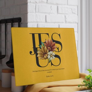 Christian Jezus bloemen glazen snijplank | Keukendecoratie uit de Schriften