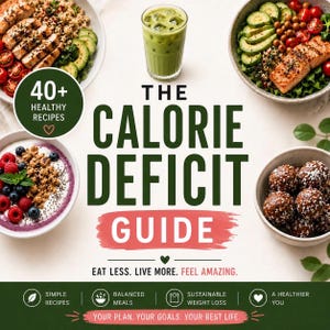 Calorie Deficit Guide | 40+ Healthy Recipes, High Protein Meal Plan (PDF)