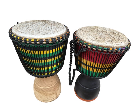 Buy Hand Carved Djembe Drum: Ghana Musical Instrument (H25 X W14