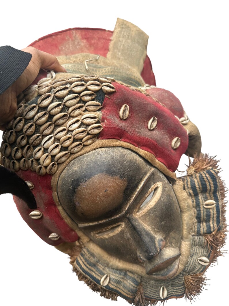 Vintage Dan Power Mask: Ivory Coast Tribal Art, Cowrie Shells ...