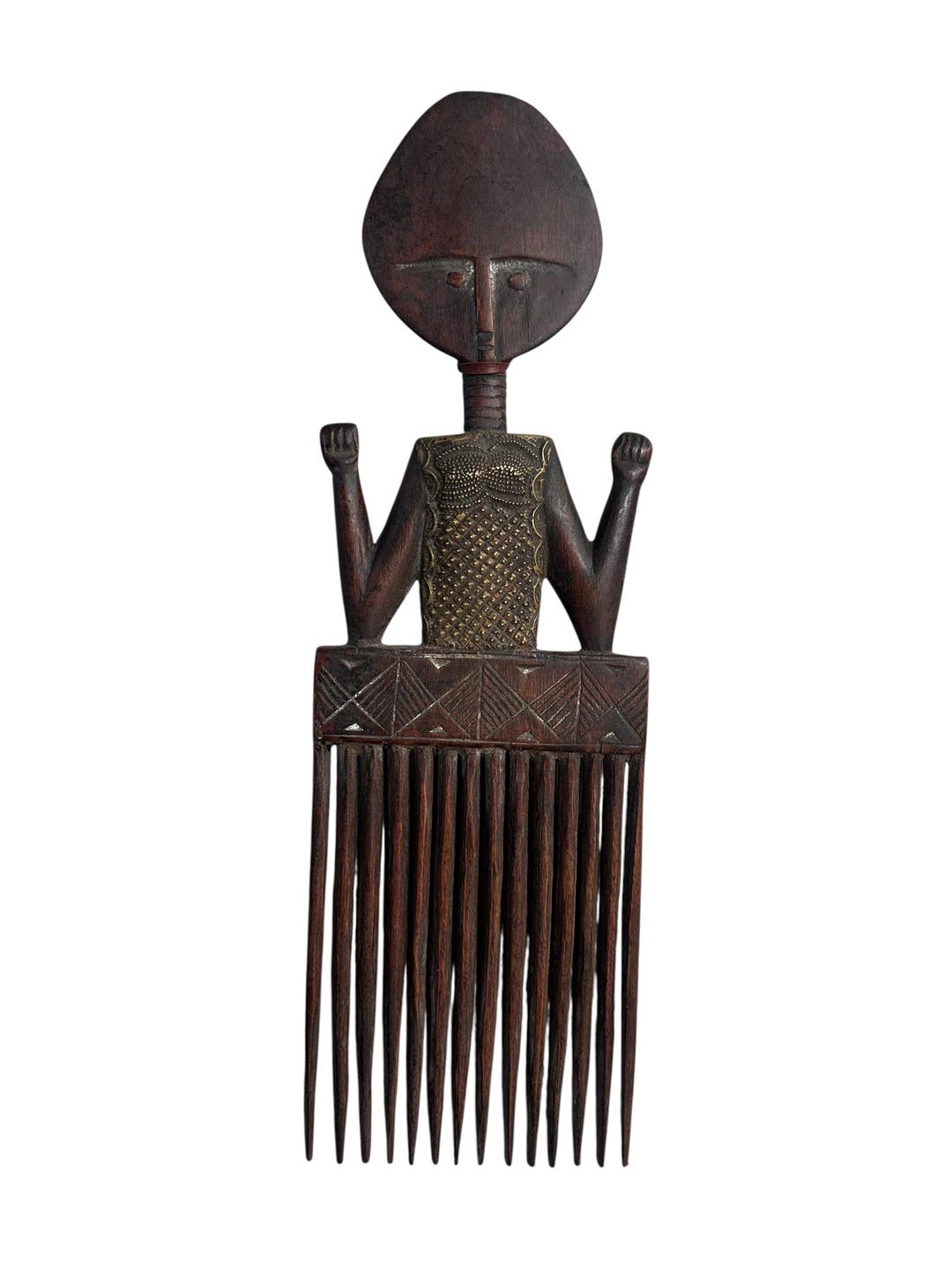 Authentic Ghanaian Ashanti Comb Duafe Wall Art – Hand-carved Vintage ...