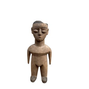 Ewe Venavi Fertility Doll: Handcrafted African Wood Sculpture, Ghana Togo