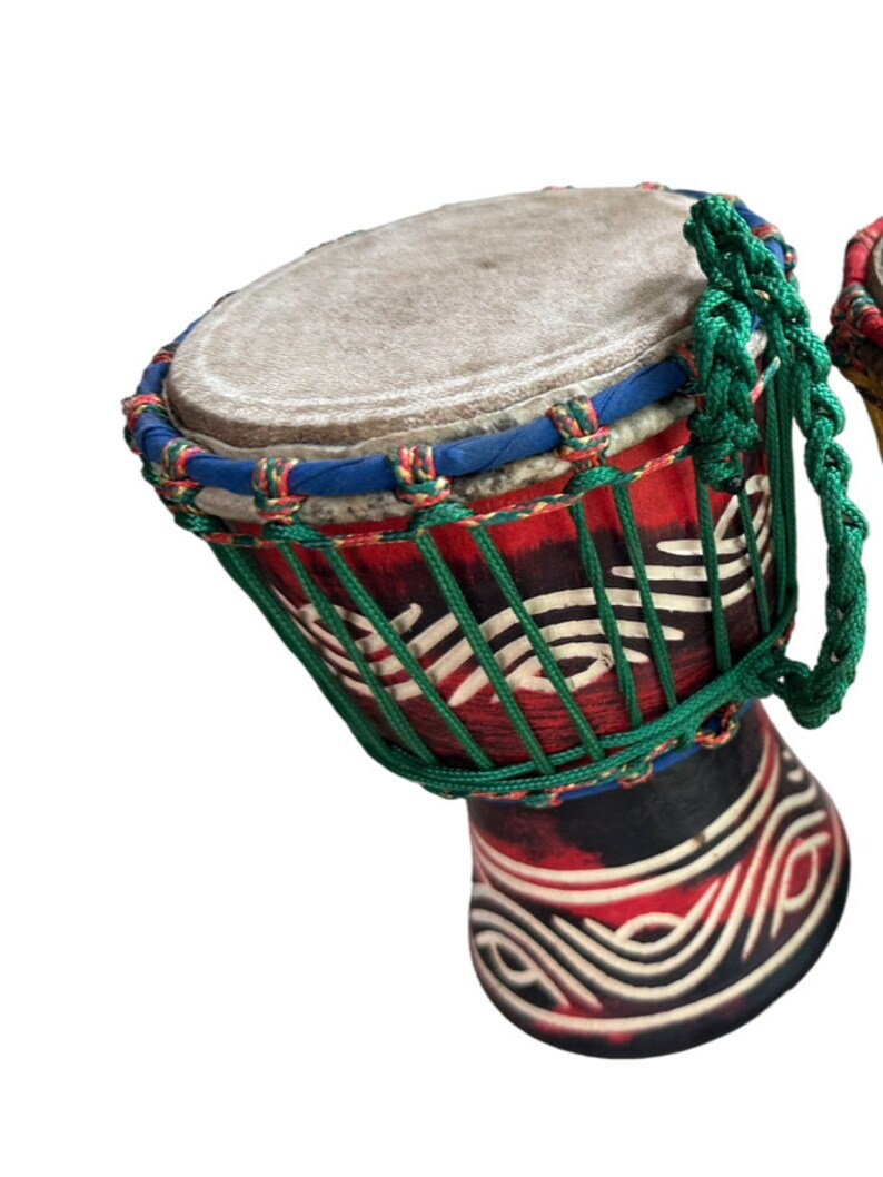 Miniature Djembe Drum, 6 Inches Ghanaian Musical Instrument, Drums for