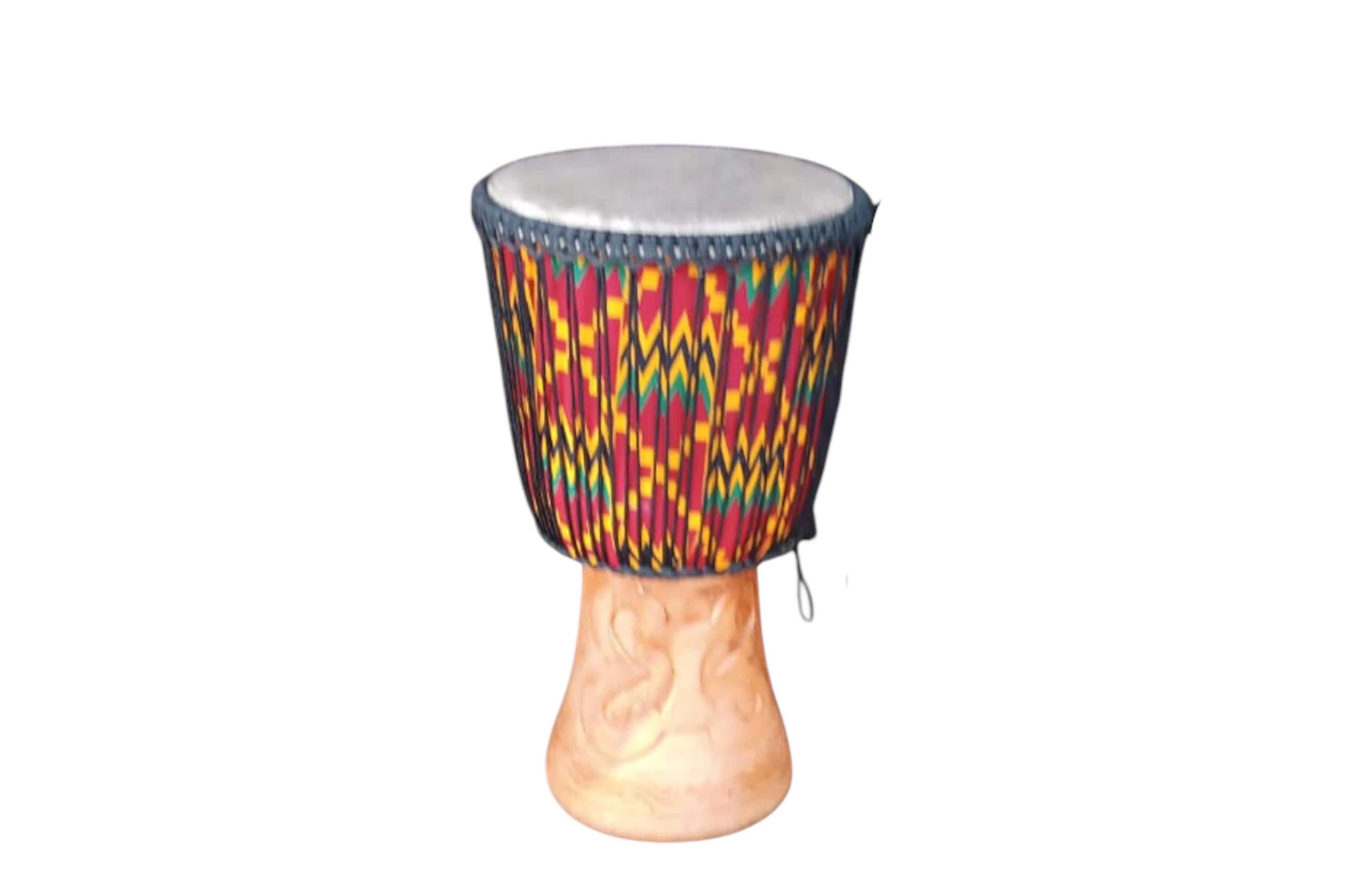 Hand Carved Djembe Drum: Tall Solid Wood African Instrument - Etsy