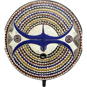 African art / Bwa mask / Wall hangings / Sun mask / Home decoration / Housewarming gift / Mom gift / Wall art