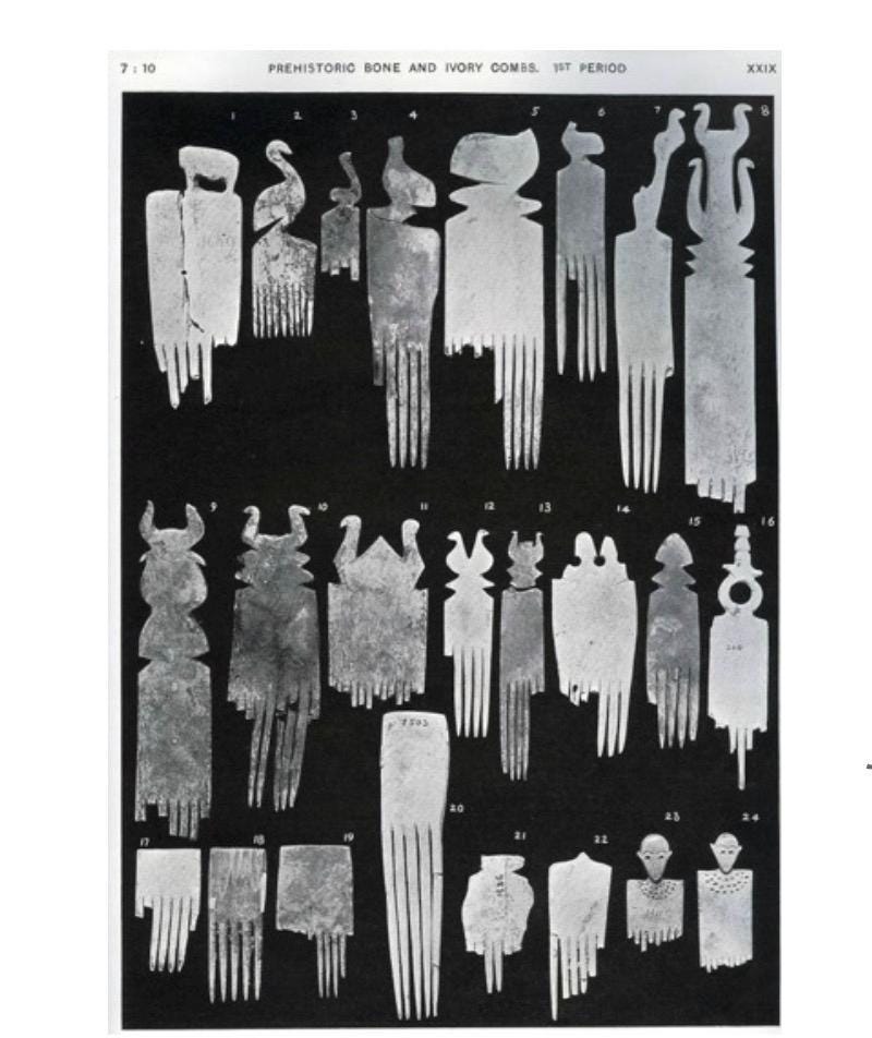 Ghanaian Ashanti Comb Duafe: Akan Wood Carving, African Tribal Hair ...