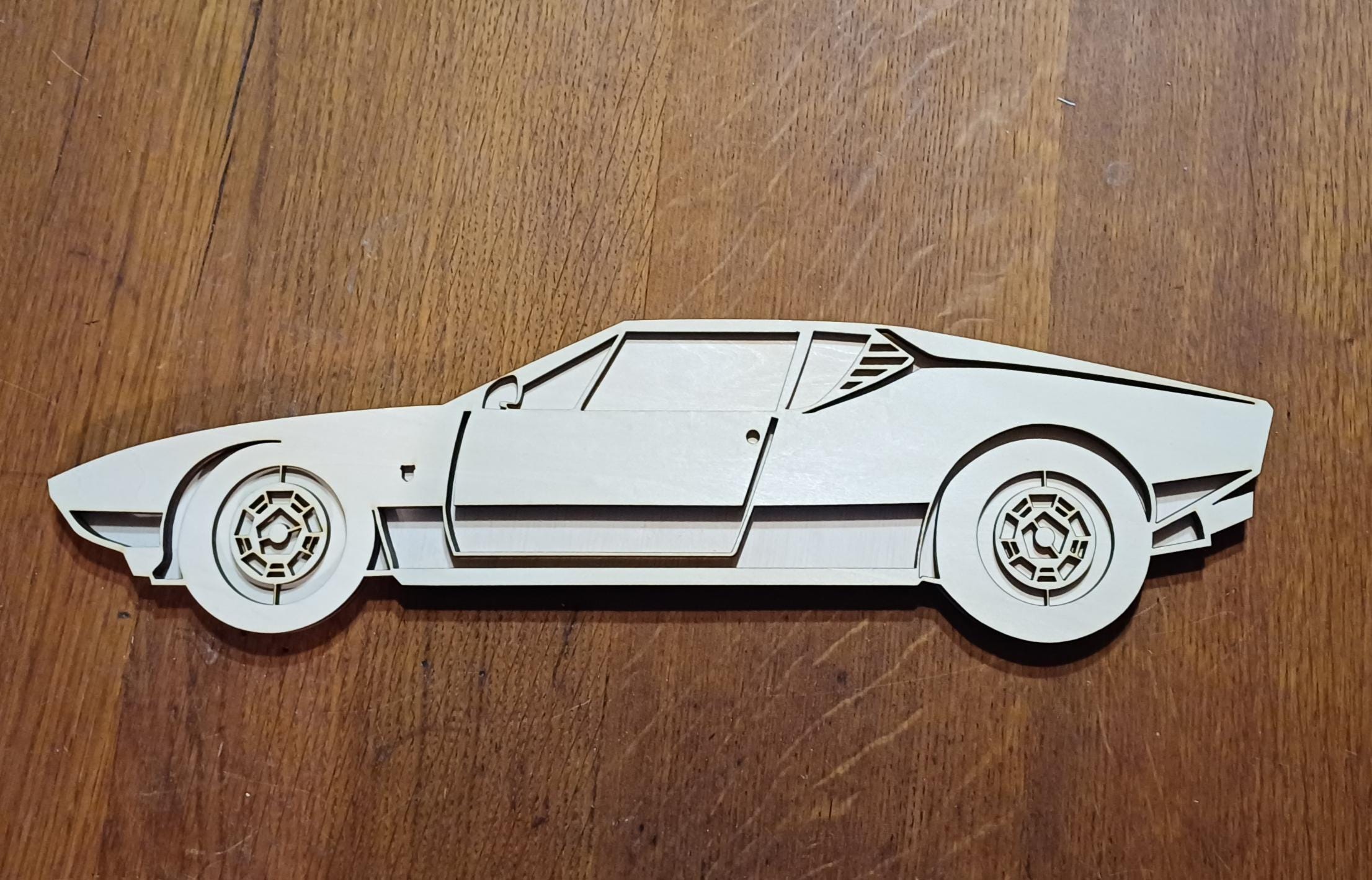 De Tomaso Pantera Car File digitale SVG/DXF multistrato