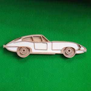 Jaguar E-Type - DXF Laser Cutting File - SVG Plasma, Cricut, CNC