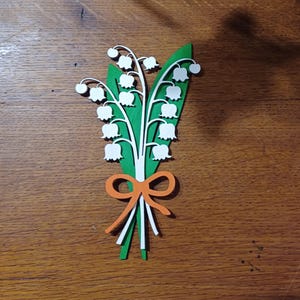 Eternal Lily of the Valley - DXF-SVG Laser Cutting File