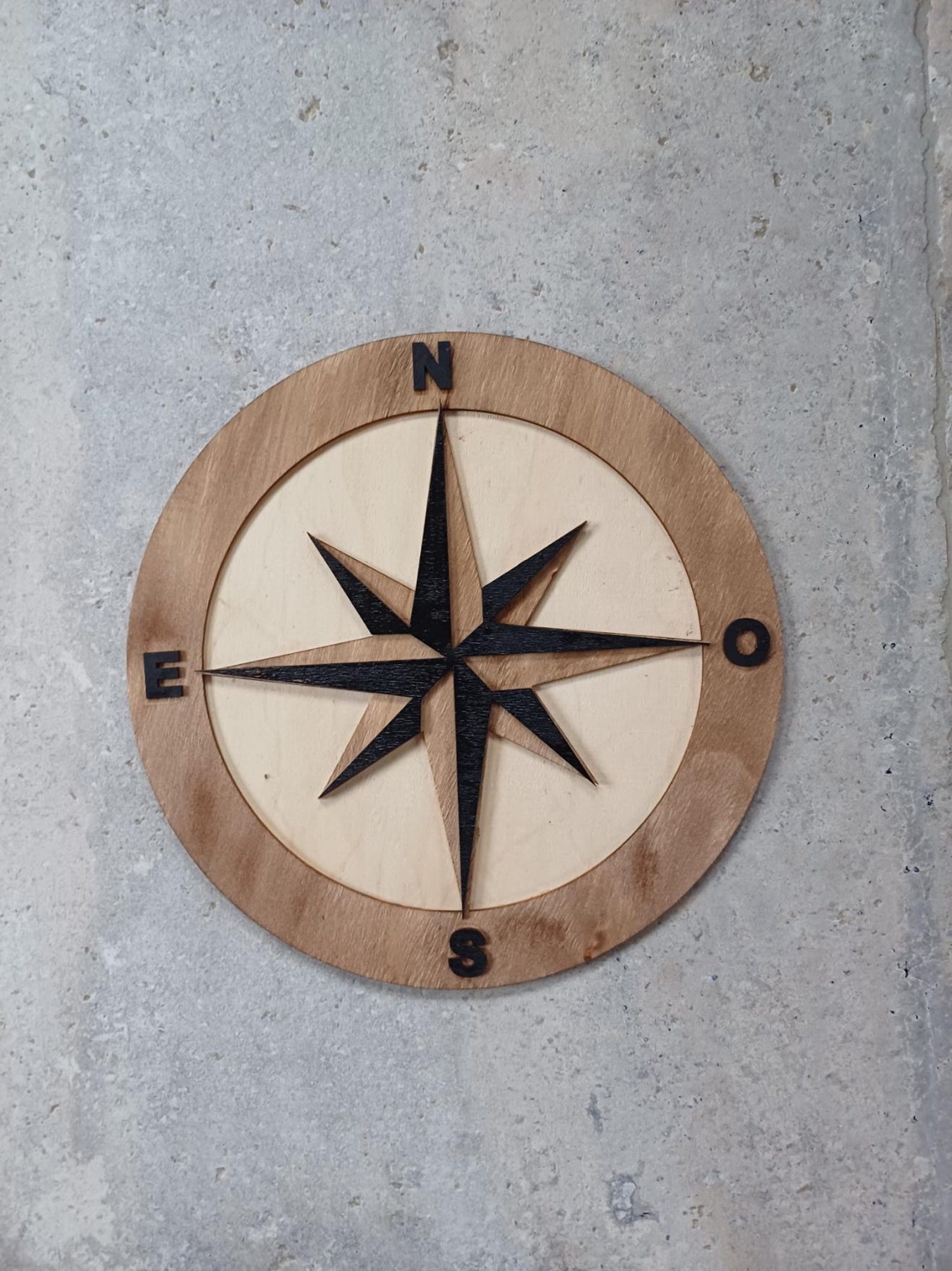 Custom Image File Compass Multilayer Compass Rose - DXF-SVG Laser Cutting File - Etsy