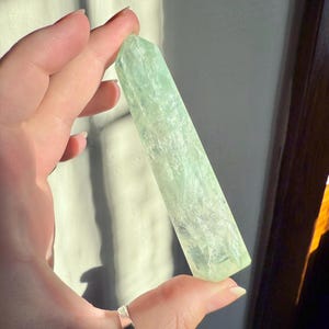 Mint Green Fluorite Tower | Light Green Fluorite Tower | Green Fluorite Tower | Crystal Tower | Altar Decor | Home Decor | Crystal Carving