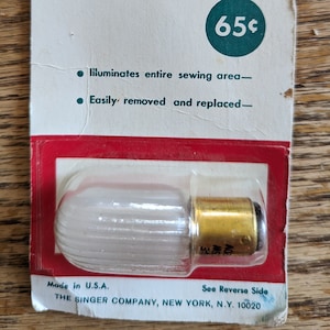 Vintage Singer Sewing Machine Light Bulb