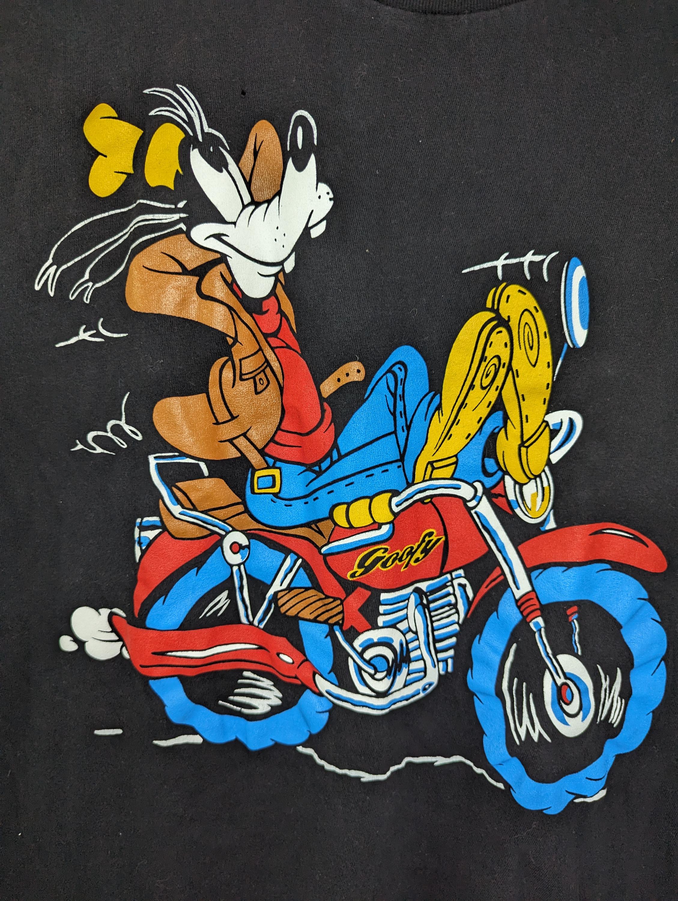 Vintage 90's Goofy Riding Motorcycle Single Stitch T-shirt - Etsy