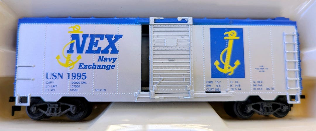 Nex Train Model NEX Navy Exchange U.S. Navy Express - HO Scale Train Box Car NO. 21406 ...