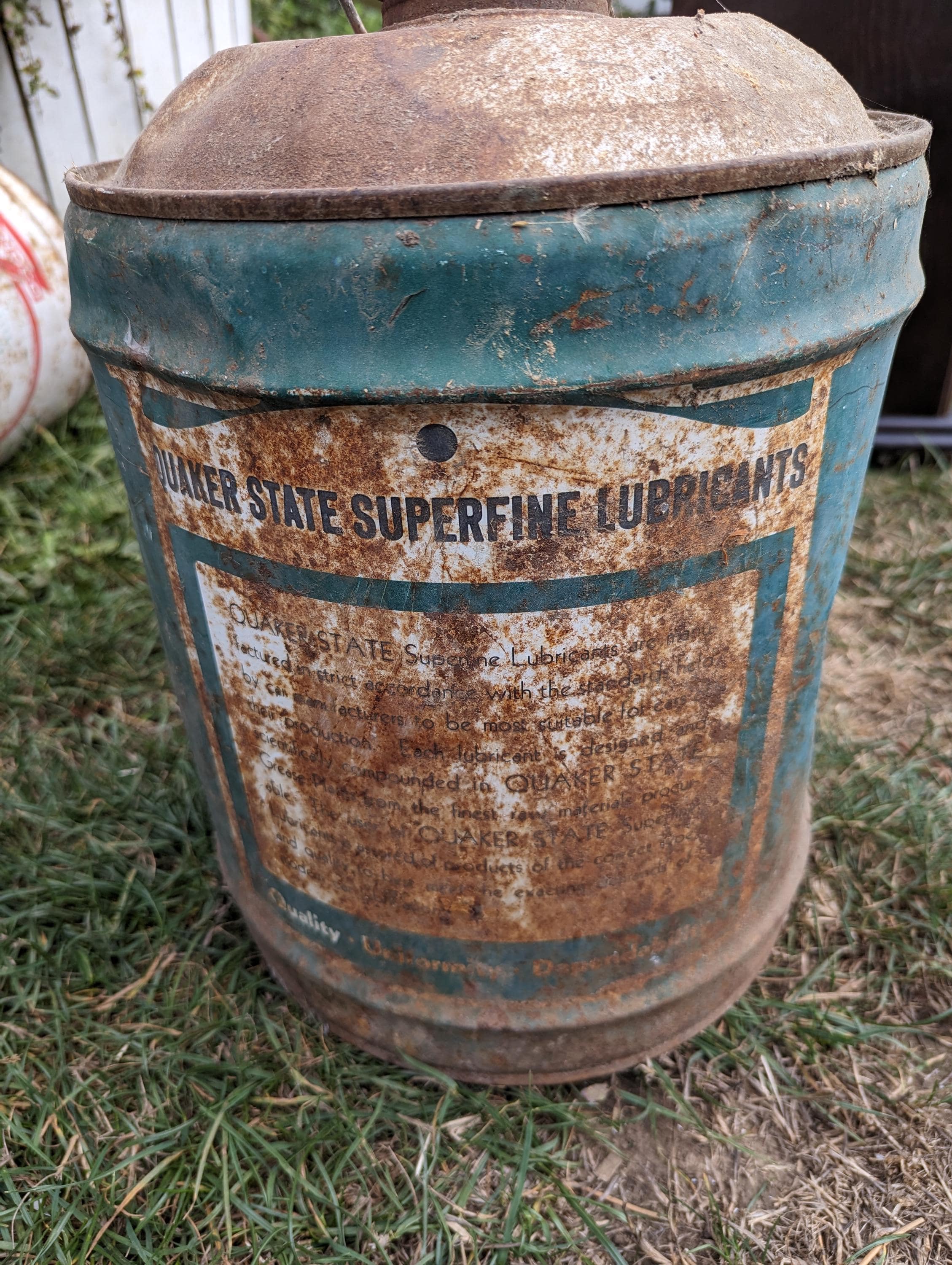 Vintage Quaker State 5 Gal. Gas Can - Etsy