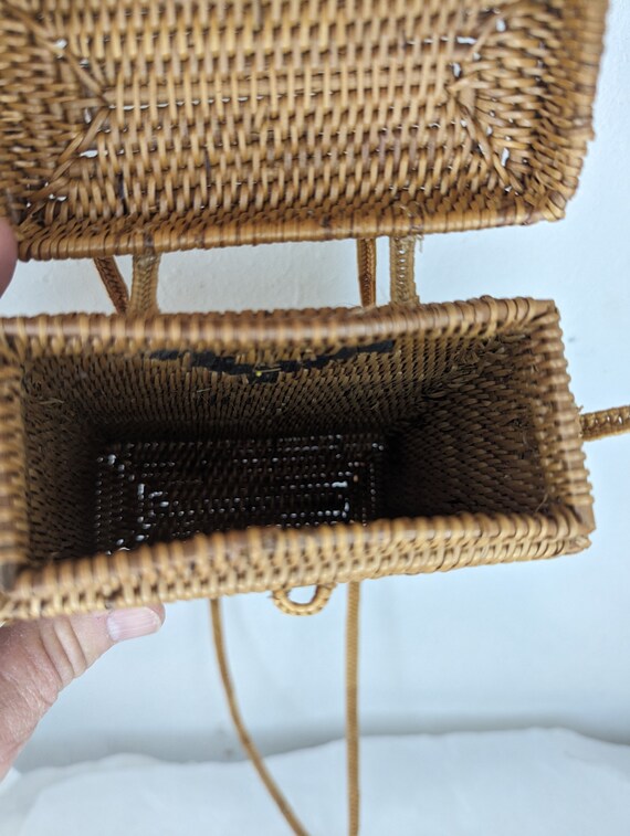 Wicker crossbody purse hotsell