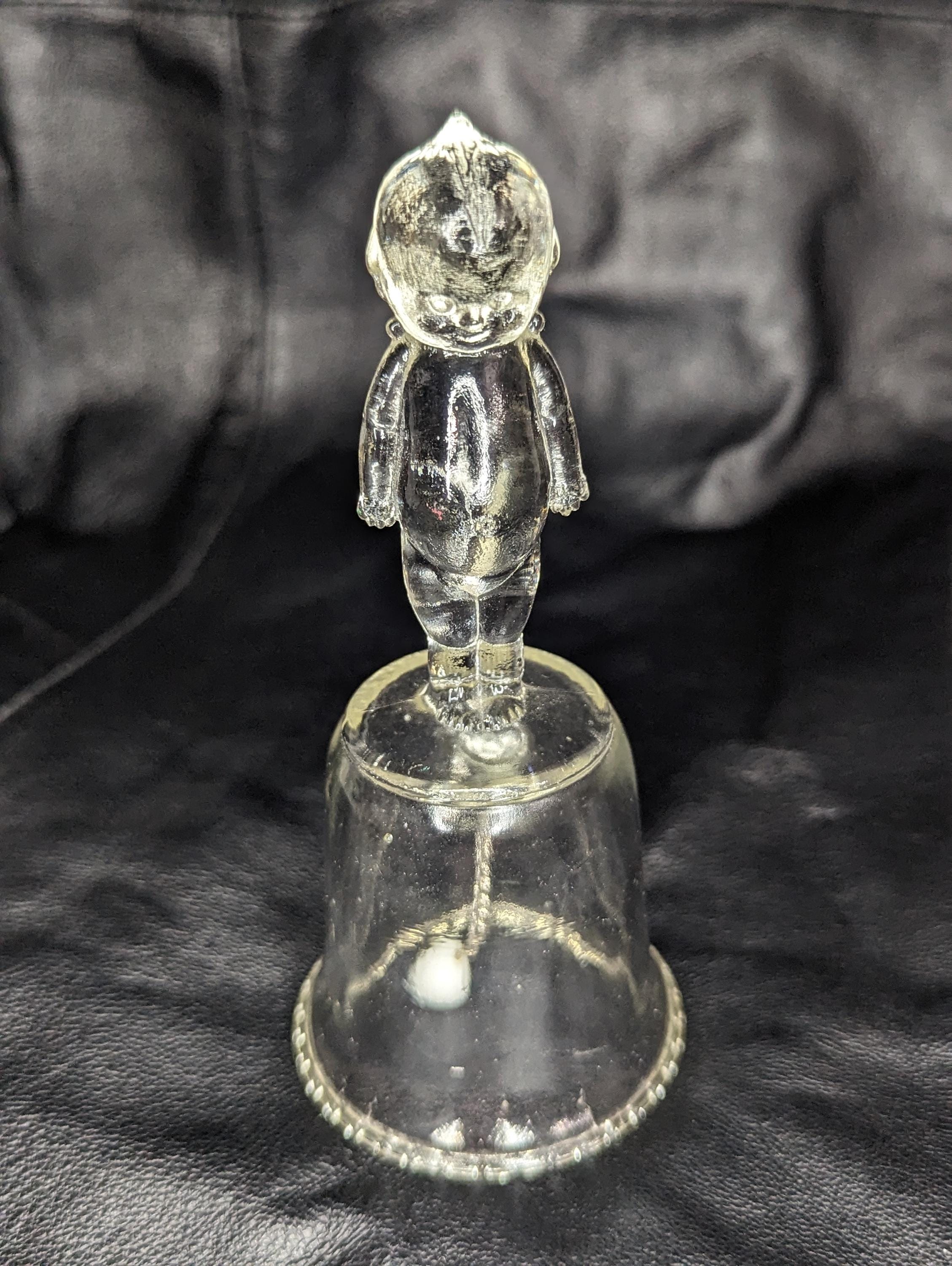 Vintage Clear Glass Kewpie Doll Bell - Etsy