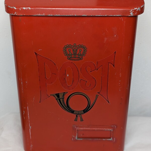 Vintage Red Swedish Mailbox