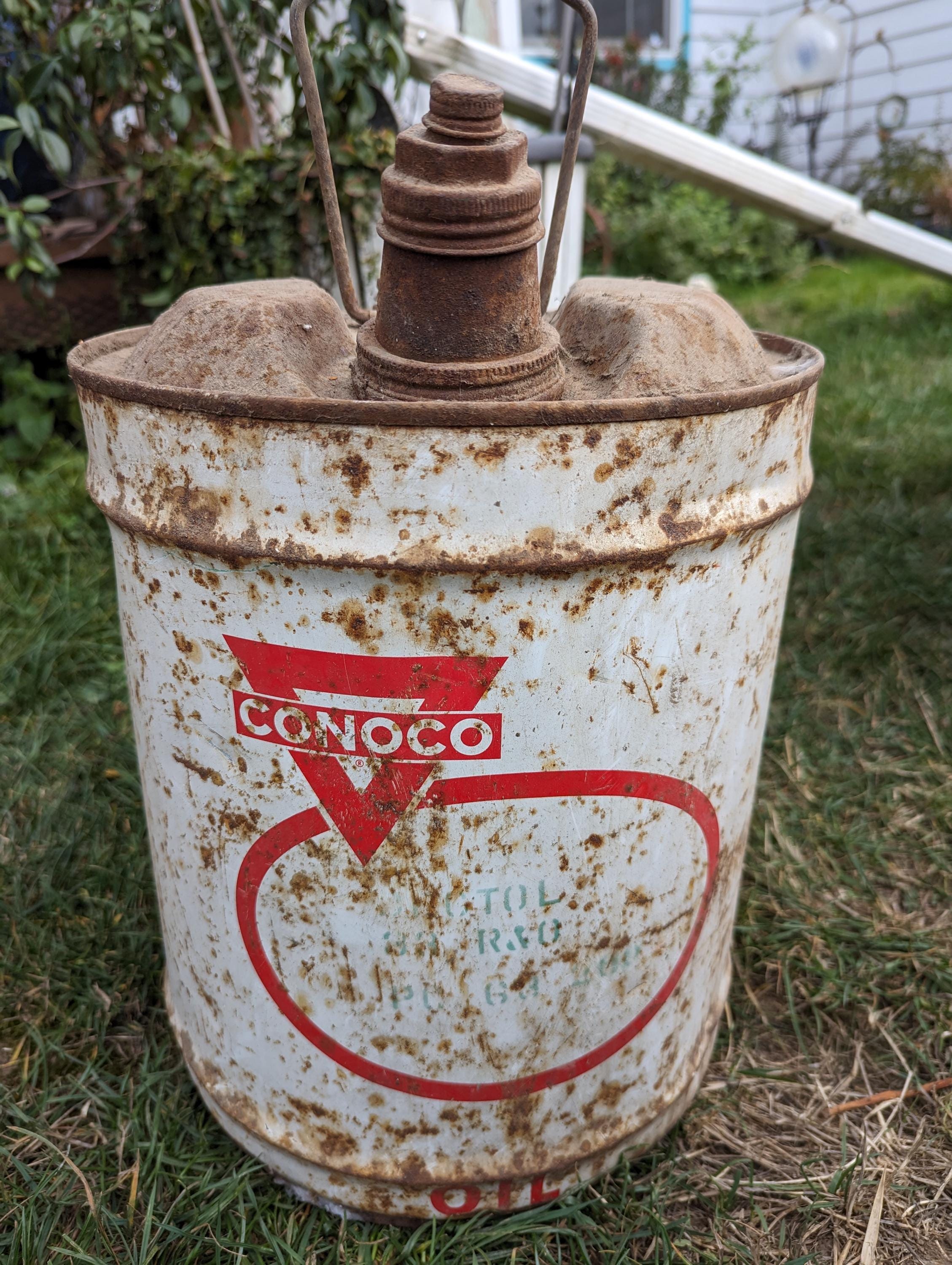 Vintage Conoco 5 Gallon Gas/oil Can - Etsy