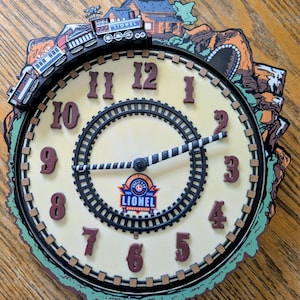 Lionel 100th Anniversary Train Clock Whistle and Clock Work Train