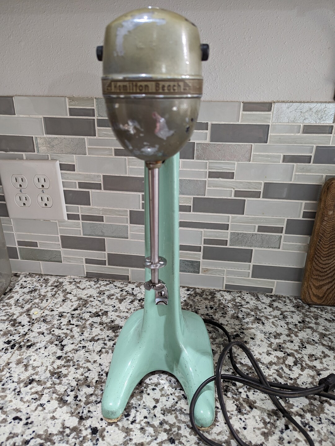 Vintage Jadeite Green Hamilton Beach Milk Shake Mixer Etsy