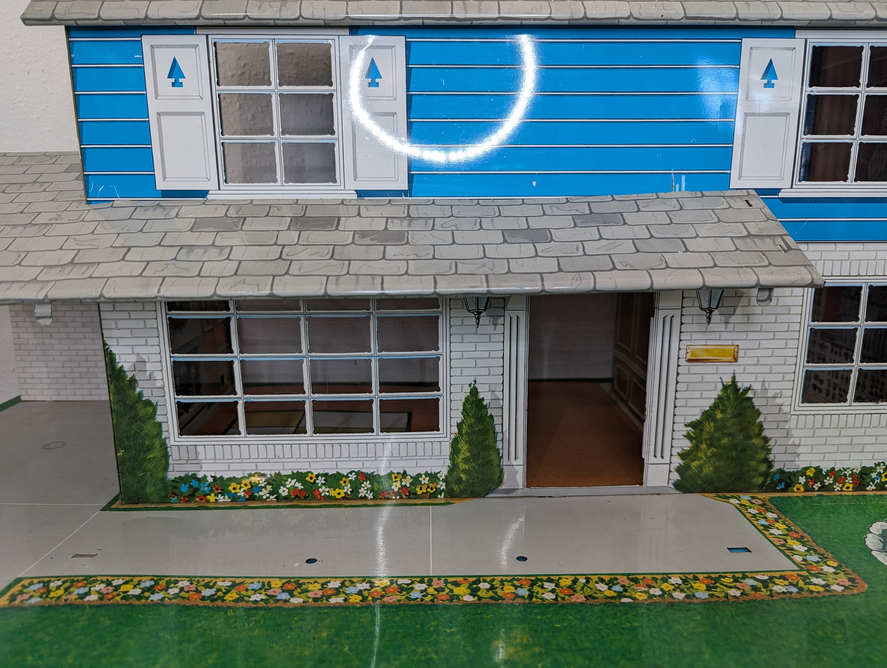 Vintage Marx Tin Litho Dollhouse W/carport - Etsy