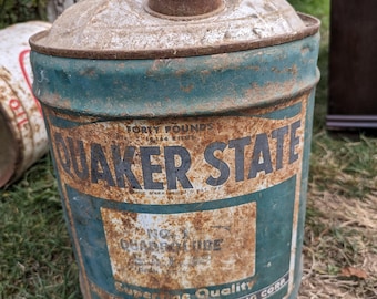 Vintage Quaker State 5 Gal. Gas Can - Etsy
