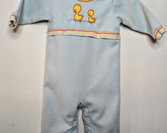 Vintage Carter's Blue Jumpsuit W/Ducks