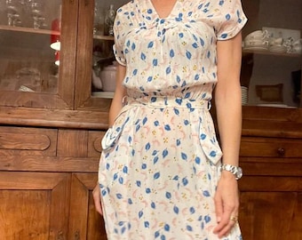 1930s vintage art deco dress
