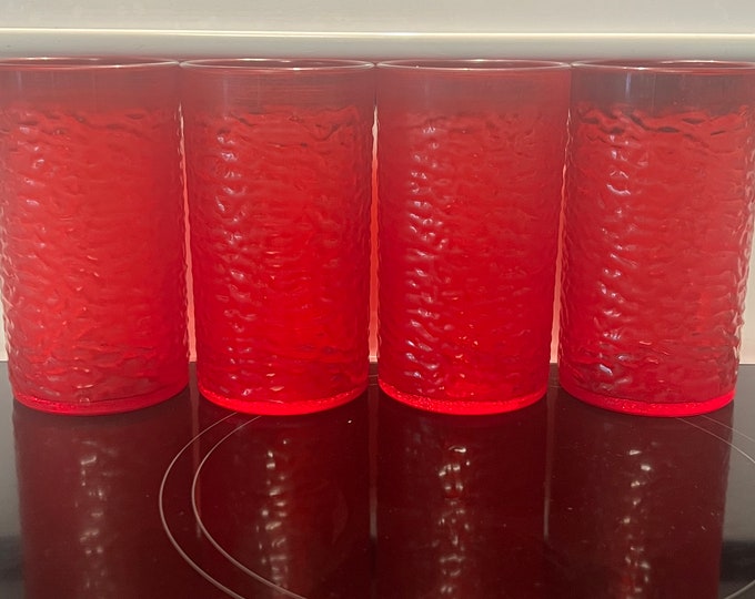 X(4) Pizza Hut Red Plastic Cups (12oz) - Etsy